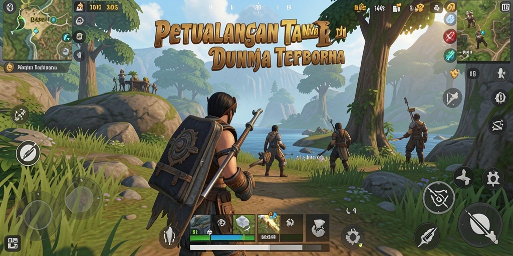 Screenshot gameplay luar biasa dari 3446 di dunia Open World.