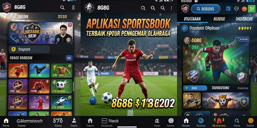 Tampilan menarik dari aplikasi Sportsbook 8G8G dengan berbagai fitur.