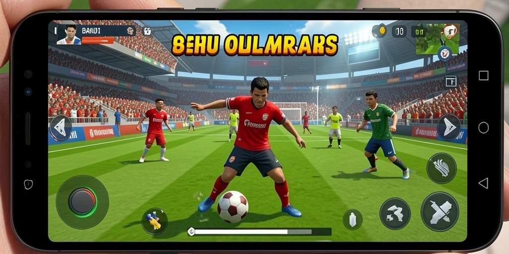 Tampilan gameplay BARU01 yang penuh aksi dalam olahraga.