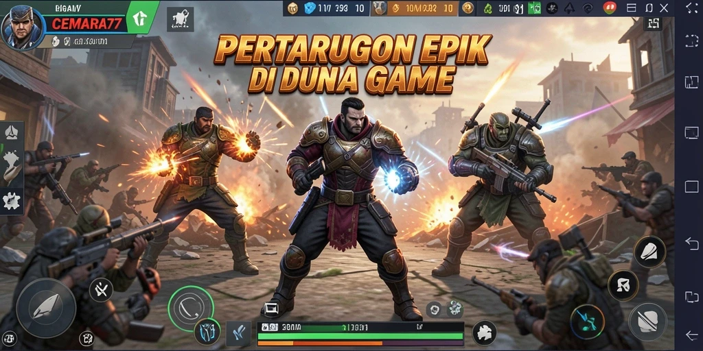 Tampilan dinamis dari pertarungan sengit di CEMARA77