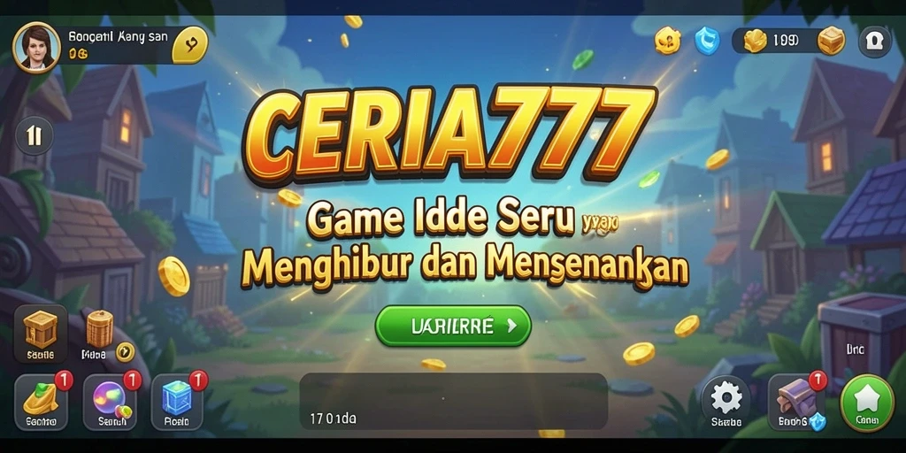 Tampilan gameplay ceria dan menarik di CERIA777.
