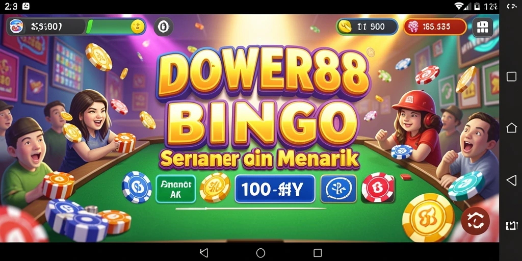 Tampilan gameplay DOWER88 yang mendebarkan dan penuh warna.