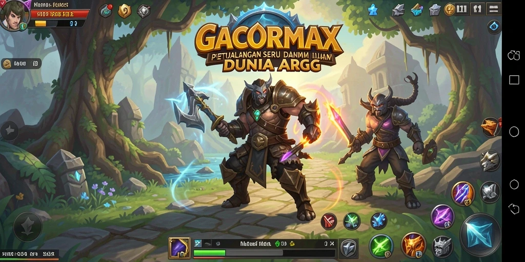 Tampilan gameplay menakjubkan dari GACORMAX dalam pertarungan seru.