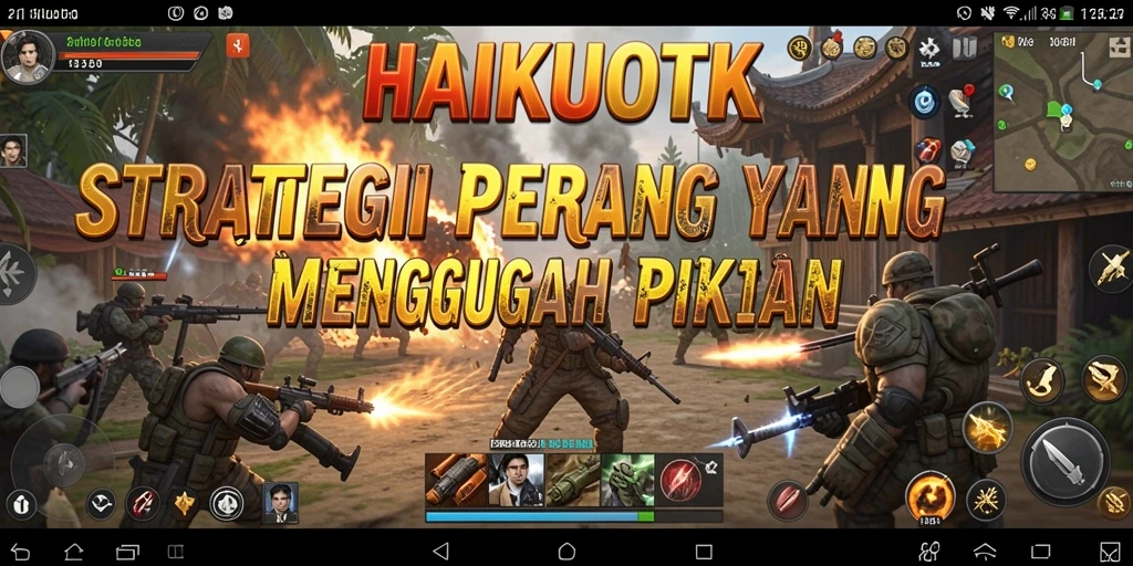Tampilan gameplay menarik yang penuh strategi dalam HAIKUOTK.