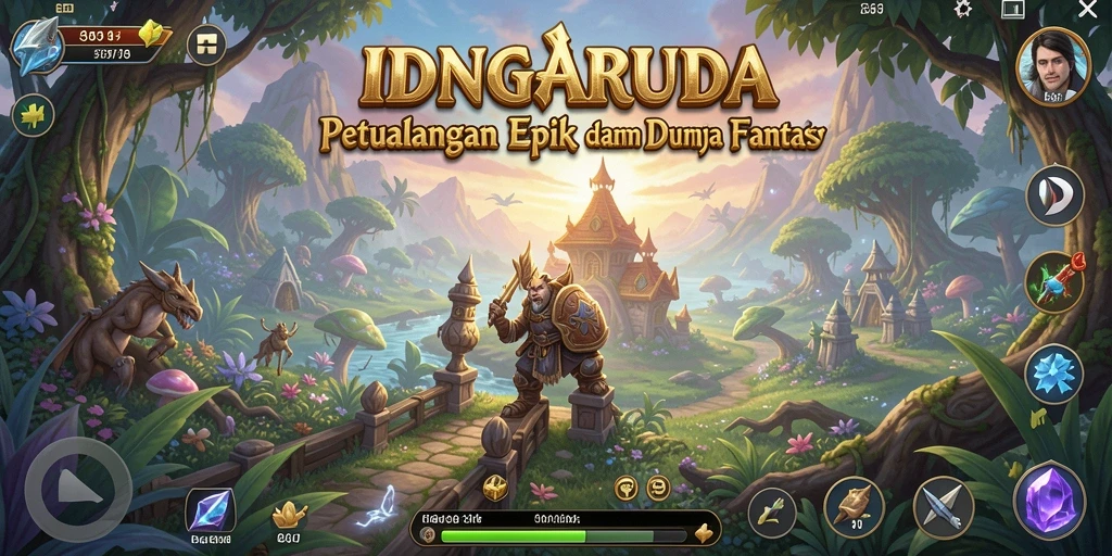 Tampilan gameplay epik IDNGARUDA dalam aksi RPG.