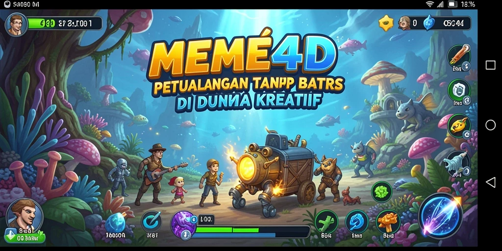 Tampilan gameplay dan petualangan seru di MEME4D.