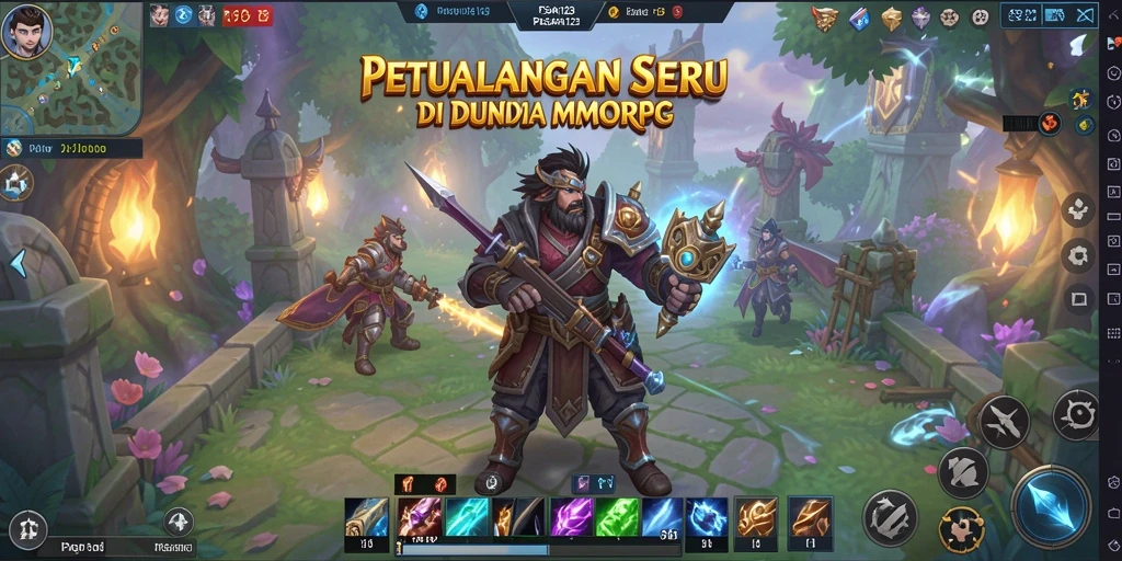 Tampilan gameplay PASAR123 yang memukau dengan petualangan epik.