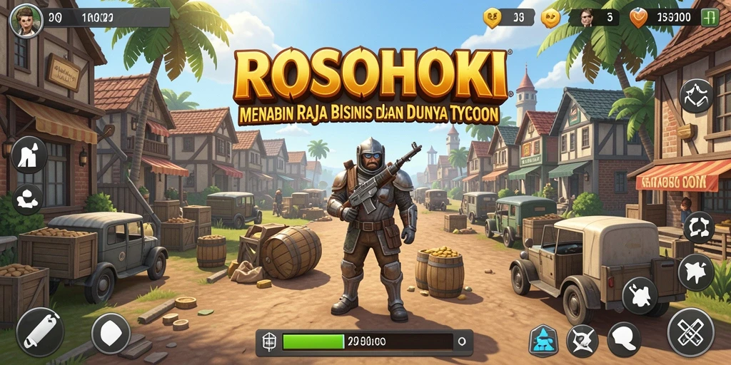 Tampilan menawan dari gameplay Tycoon di ROSOHOKI.