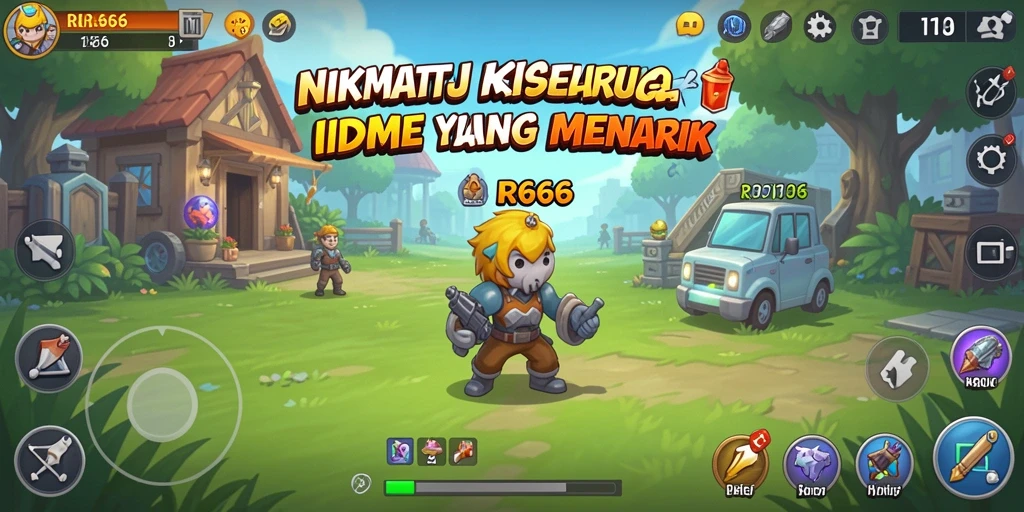 Tangkapan layar gameplay RR666 menunjukkan serunya memainkan game Idle.