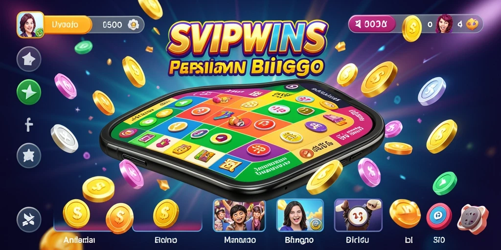Screenshot gameplay SVIPWINS menampilkan keseruan permainan Bingo.