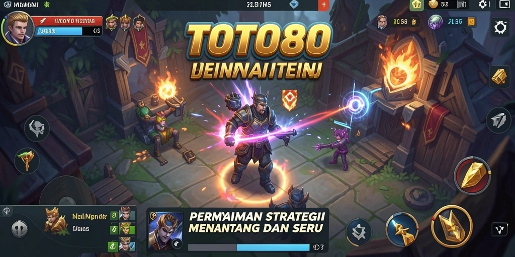 Gameplay TOTO80 menampilkan pertempuran strategi yang mendebarkan.