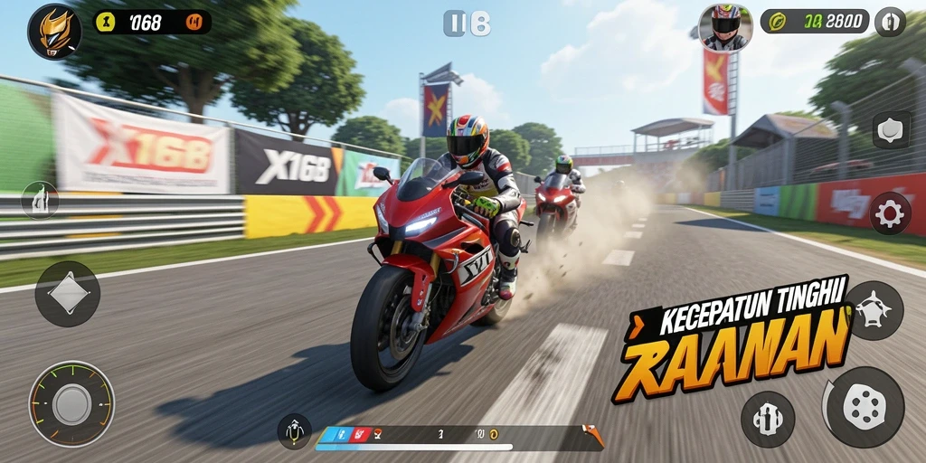 Gameplay seru X168 dengan grafis menakjubkan dan adrenalin tinggi.